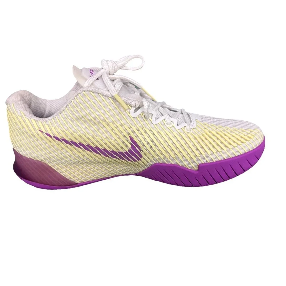 NIKE Women's Court Air Zoom Vapor 11 HC White Fuchsia Dream DR6965-101 Size 10